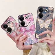 For Tecno Camon 20 Pro 5G Case CK8n Fashion Butterfly Soft Black Silicone Cover For Tecno Camon 20 C