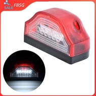FBSG 3 LED Number Lamps E9 12V-24V For Lorry Tru Trailer White Light Waterproof Car License Plate Li