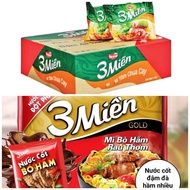 Thùng 30 gói mì BA MIỀN CHUA CAY
