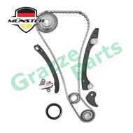 (10pc) Münster Timing Chain Kit Set for Nissan Latio C11 Grand Livina L10 1.6 1.8 Almera N17 1.5 HR1
