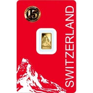 TURBO [1GM] PAMP Switzerland Matterhorn Gold Bar 9999Gold