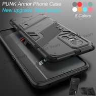 For Realme GT Neo3 5G Neo 3 Punk Phone Case Hard Fashion Armor Shockproof Casing Bracket Back Cover