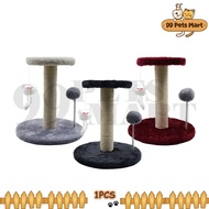 Cat Tree Single Pole With Hanging Toy (26x26x29cm) - Cat Kitten Climbing Frame Durable Play Scratcher Single Tree Cat Scratcher With Toy - Cat Tree Scratcher Pets Kitten Scratching Post Board Cat Toys / Cat Toy / Pet Toy / Mainan Kucing