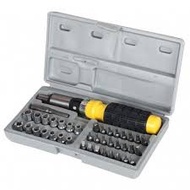 Toolbox 41pcs in 1 Box Spanar Set Socket Set 41pcs Tool Kit Screwdriver Set Soket Alatan Membaiki Ko