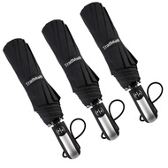 3 Pack Travel Umbrella Windproof Portable 46/56 Inches Large Canopy Auto Open & Close