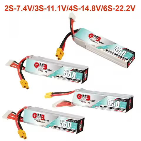 GAONENG GNB 90C 550mAh 2S-7.4V 3S-11.1V 4S-14.8V 6S-22.2V Lipo Battery With XT30 Plug