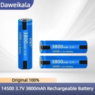 14500 battery 3.7V AA 3800mah lithium ion battery, with welding, for electric toothbrush, razor3
