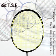 TSE Badminton Racket Carbon Fiber Titan 500 Yellow 21-25LBS 85G 4U