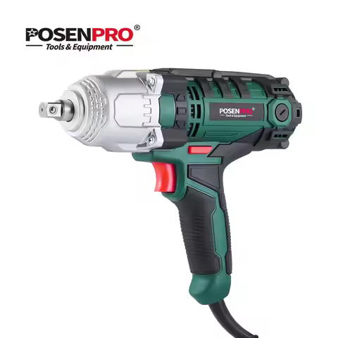 POSENPRO Electric Impact Wrench 550W 500Nm Max Torque 2M Rubber Cable Car Socket Wrenches BMC Box AC