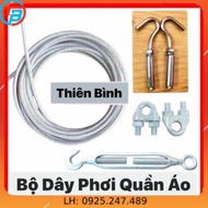 Dây Phơi Quần Áo Thông Minh tải 15 kg và 30kg (dài 2 mét - 4 mét - 6 mét - 10 mét - 15 mét) cáp thép