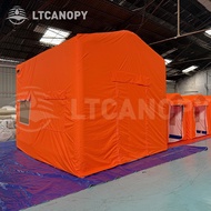 Inflatable emergency relief tent, rain and wind proof tent for outdoor rescue emergency drills