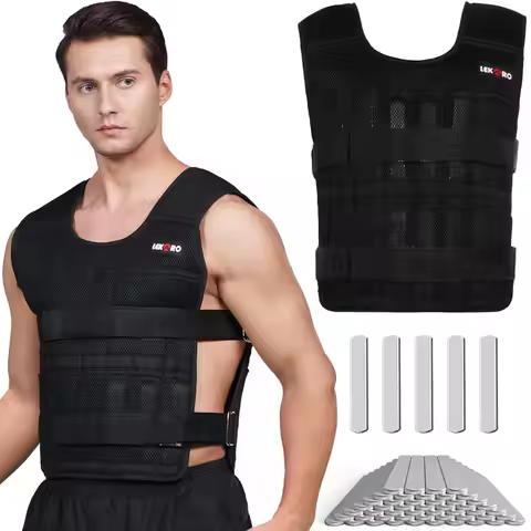 Men's Weight-bearing 20kg Vest Gym Weight-bearing Training Vest Adjustable Weight Vest Fitness Equip