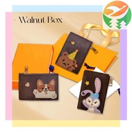 Gd7 Donkey Brand Cowhide Donkey Home Microfiber Presbyopic Card Holder Cartoon Corgi Animal Dog Bear