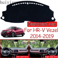 HYS for Honda HR-V Vezel 2014~2019 Anti-Slip Mat Dashboard Cover Pad Sunshade Dashmat Protect Carpet