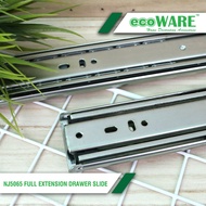 ecoWARE NJ5065 Full Extension Drawer Slide High Performance Drawer Slide Rail Cold-Rolled Steel Draw