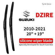 Suzuki Dzire Wiper Blade Set Pair for 2010-2023 Car Vehicle Suzuki Dzire Back Window Wipers Windows 