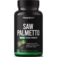 Natgrown Saw Palmetto for Men 500 mg, Prostate Health & DHT Blocker, 120 Ct | Supports Urinary Flow,