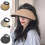 Women's Hat Beach Hat Jogging Straw Hat Anti UV Korean Style TP022