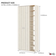 HANSEL Series Shoe Rack - 2 Colours - 6.0 Feet - Large Shoe Cabinet - Rak Kasut 6 kaki