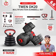 Dumbbell Set TWEN 20KG DS20 DS20K DK20 Barbell Kettlebell Set Adjustable Dumbbell Gym Fitness Sports