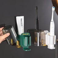 [Xhome] Electric Toothbrush, Toothpaste & Cup Holder, Wall-Mounted Bathroom Rack