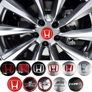 ❦56mm Car Wheel Center Hub Sticker for Honda Mugen Power TypeR Jazz City Civic Inspire Accord FI ☄Q