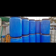 tong biru 200 liter terpakai