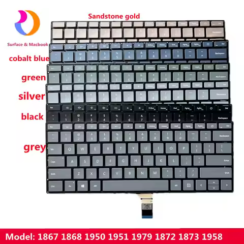Original Keyboard for Microsoft Surface Laptop 3 4 13 5 /15 1868 1867 1872 1873 1950 1979 Brand New 