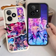 G-72 Kpop Demon Hunter Casing for Realme C61 C51 C67 Note 60 50 C53 C55 Black and white