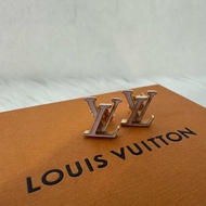 LV M01136 粉金琺瑯LOGO耳環