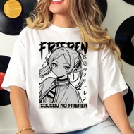 Frieren shirt teen Psychedelic Comfortable Grunge streetwear top tees Grunge Trendy Gothic Digital a