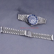 For 22mm ORIENT RA-AA0002L Watchband 316L Stainless Silver Jubilee Watch Band Strap Silver Bracelets Solid Curved End