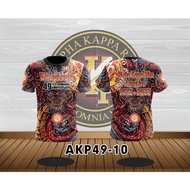 49th Anniversari Akp Frat Men's Short Sleeve Dragon Big Logo Full Sublimation 49th Anniversary Cotto
