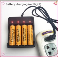 4pcs  18650  battery 3.7 V 9900 mah Li ion rechargeable battery  18650 batery +1pcs 18650 battery ch