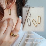 Yellow Dream k-Drama  Earrings 15k plating Korean Fashion Earring Women