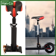 [Han-Co] Electric Scooter Seat Saddle Foldable Adjustable Universal Punch Free Scooter Seat Replacement For Xiaomi M365