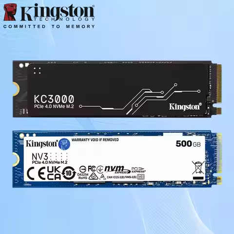 Kingston KC3000 / NV3 PCIe 4.0 NVMe M.2 2280 SSD 500GB 1TB 2TB - High-Performance Storage for Deskto