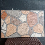 keramik dinding 25x40 motif batu alam embose