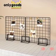 ONLYGOODS Display Rack, Grid Frame with Base Storage Rack, Modern Metal Grid Jewelry Booth Rack For 