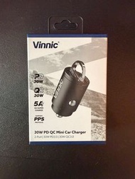 Vinnic 30W 12V 車充 PD QC Mini 12V Car Charger