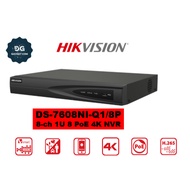 HIKVISION DS-7608NI-Q1/8P(E)  8-ch 1U 8 PoE 4K NVR