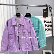 [genies Elf] In Stock Purple Denim Jacket 8