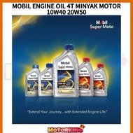 MOBIL ENGINE OIL 4T MINYAK HITAM MOTORSIKAL SCOOTER SYNTHETIC OIL 10W40 20W50