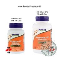 Now Foods, Probiotic-10, 25 & 100 Billion, 30, 50 & 60 & 100 Veg Capsules (C4)