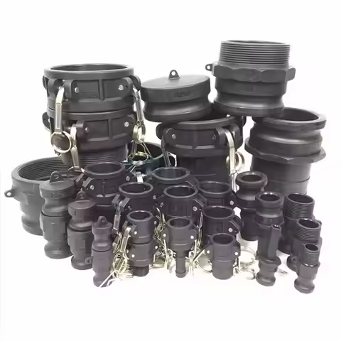 DN15 To DN50 PP Camlock Coupling Plastic Fitting Adapter MPT FPT Barb Quick Disconnect 1/2 3/4 To 2I