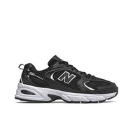 New Balance NB 530 Unisex Low Casual Running Shoes White Black D Wide