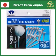 Daiya Golf Golf Tee Repro Tee Short Unisex Right-Handed White TE-433