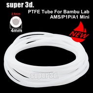 Tube 3d Printer 2.5mm 4mm For Bamboo Lab P1s/p1p/x1c/x1/x1e Ptfe Tube 3d Printer Accessories Ptfe Tu