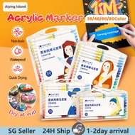 【SG】80 Colour Acrylic Marker Pen - Acrylic Paint Drawing Colouring Painting Art Arcylic Markerpen Ma