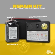 Emergency Tyre Repair Kit Sealant And Tyre Inflator Pump